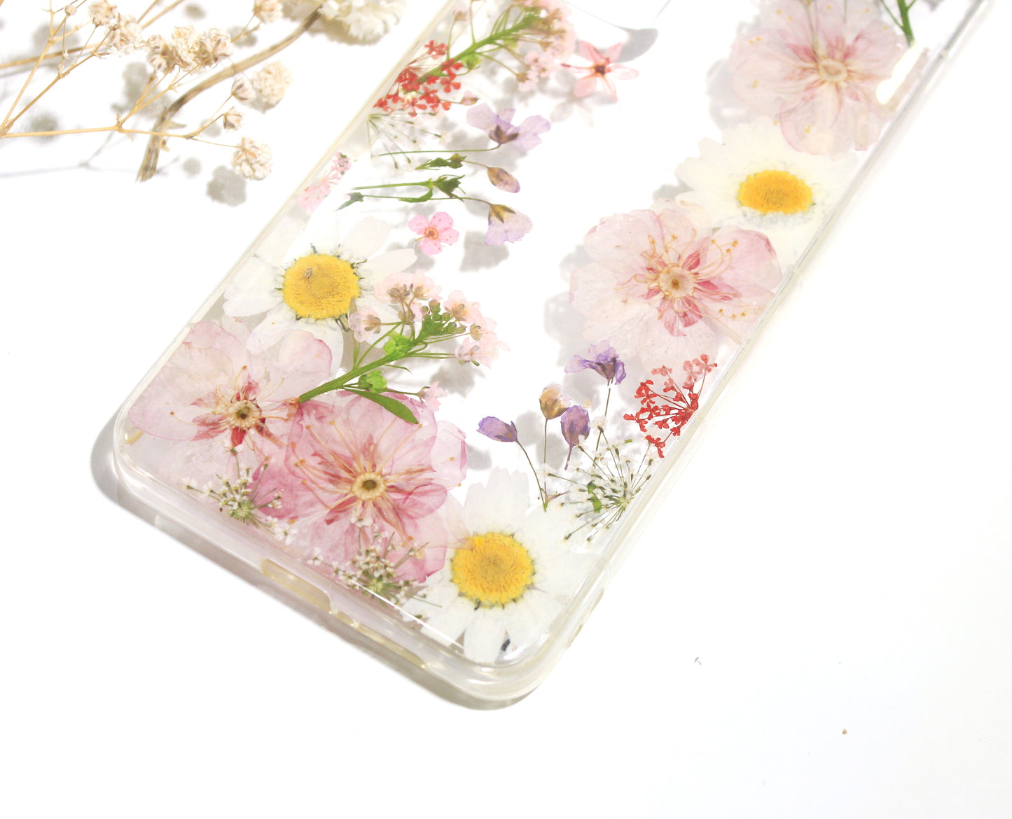 Pressed Cherry Blossom Flower Phone Case