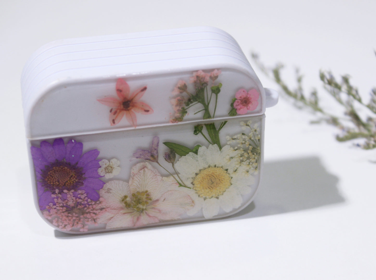 Pressed Flower iPhone Airpod Pro Case Cover Holder