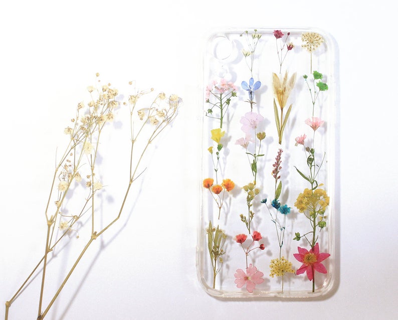 Variety of Real Pressed flower phone case