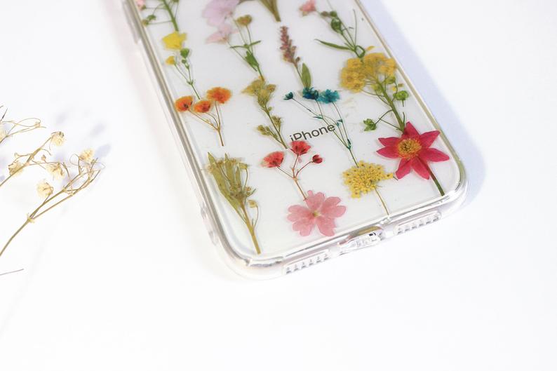 Variety of Real Pressed flower phone case