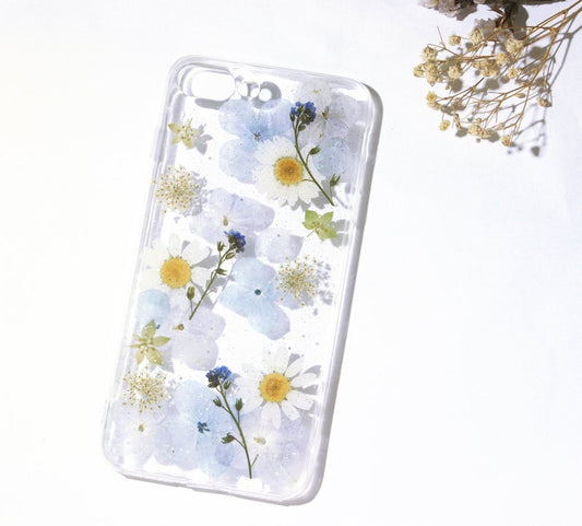 Forget me Not Pressed Real Dried Floral Phone Case