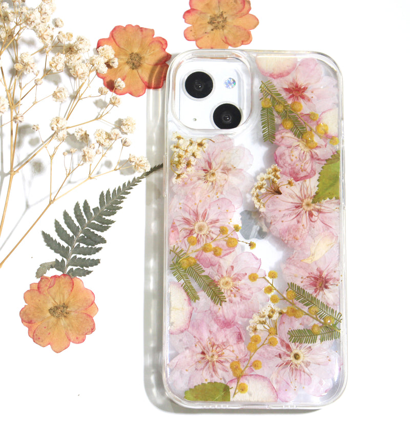 Pressed Real Sakura Cherry Blossom Flower Phone Case