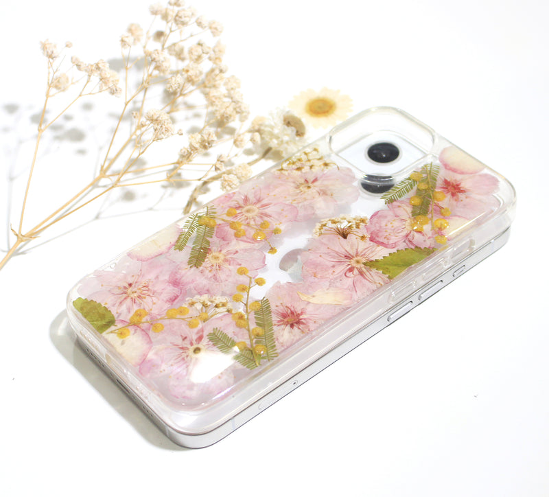 Pressed Cherry Blossom Flower Phone Case