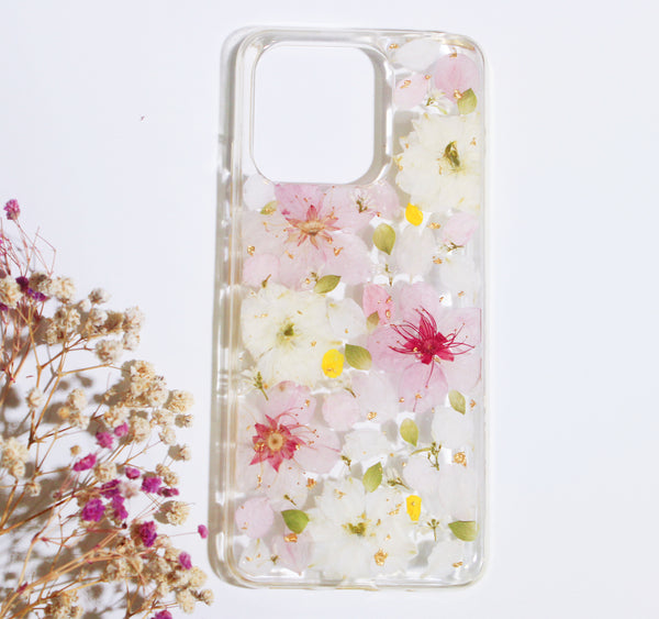 Pressed Real Cherry Blossom Sakura Flower Phone Case