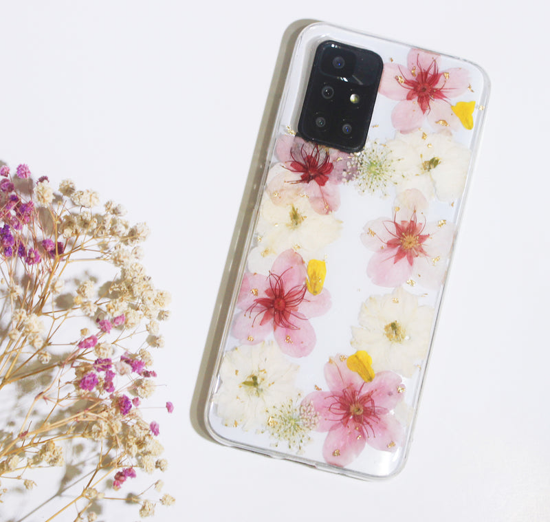 Pressed Real Cherry Blossom Sakura Flower Phone Case