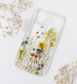 Pressed Flower Real Dried Wild Floral Phone Case