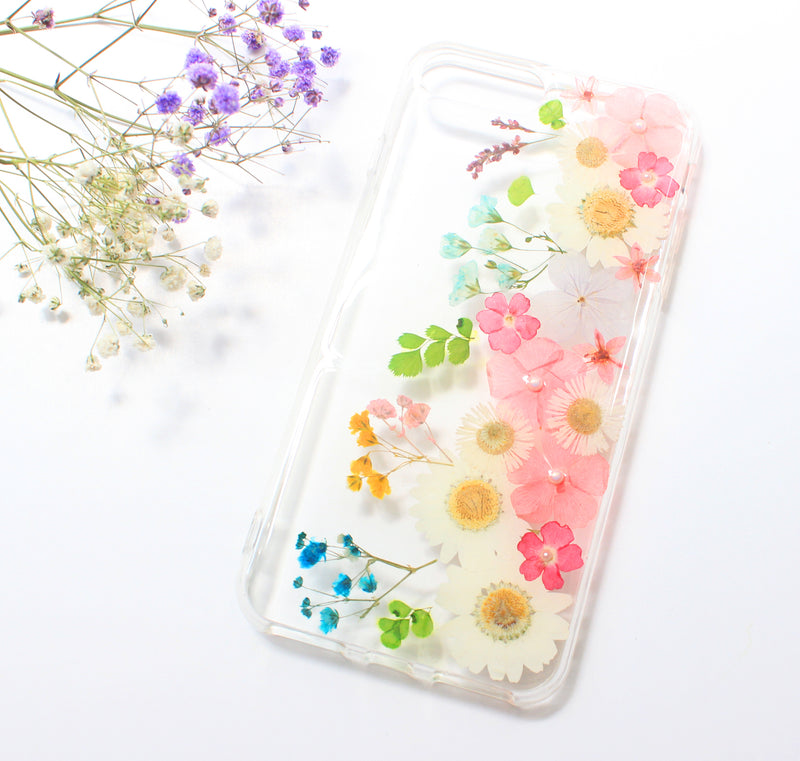 Fancy Pressed Flower Real Dried Floral Phone Case