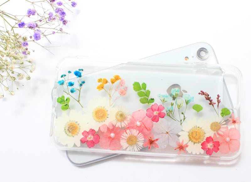 Fancy Pressed Flower Real Dried Floral Phone Case