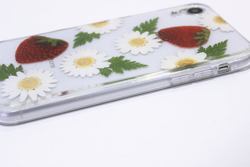 Pressed Flower Real Dried Floral Daisy Phone Case