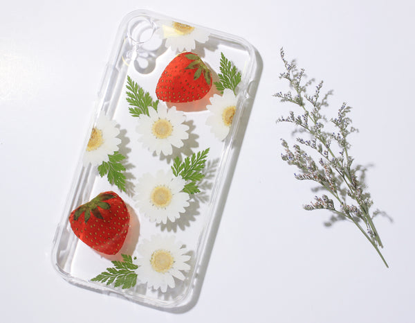 Pressed Flower Real Dried Floral Daisy Phone Case