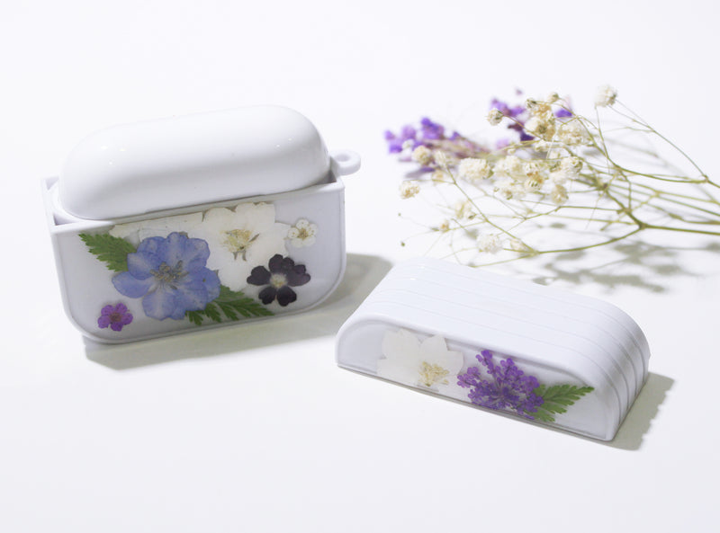 Pressed Real Flower iPhone Air pod Pro Case Cover Holder