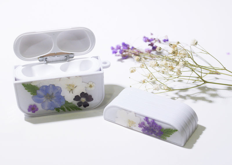 Pressed Real Flower iPhone Air pod Pro Case Cover Holder