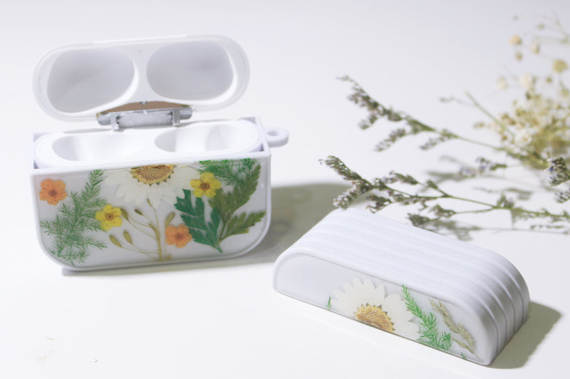 Real Pressed Flower iPhone Airpod Pro Case Cover Holder