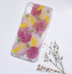 Pressed Flower Real Dried Floral Pink Phone Case