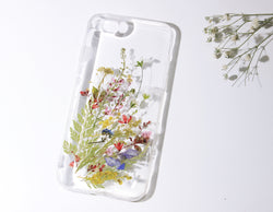 Pressed Flower Real Dried Floral Fern Phone Case