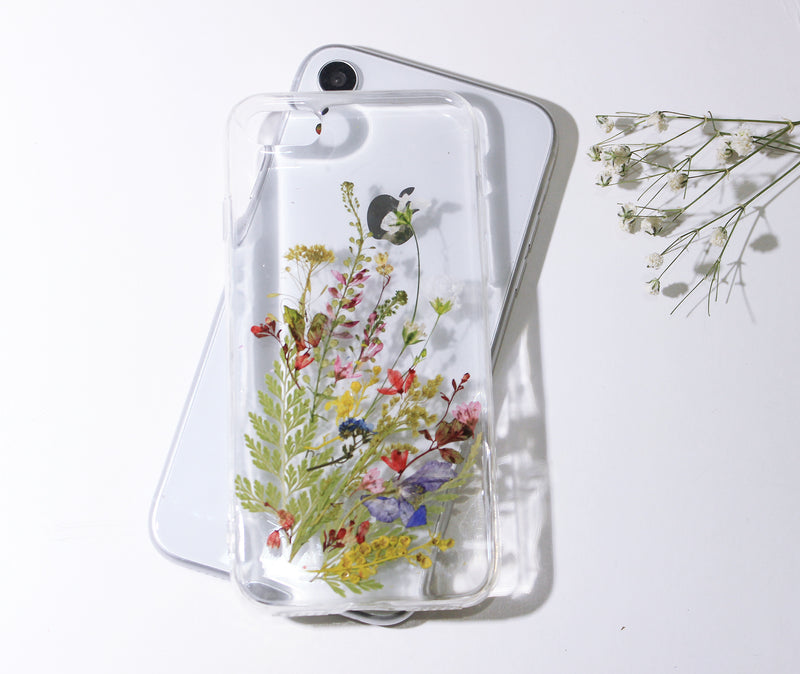 Pressed Flower Real Dried Floral Fern Phone Case