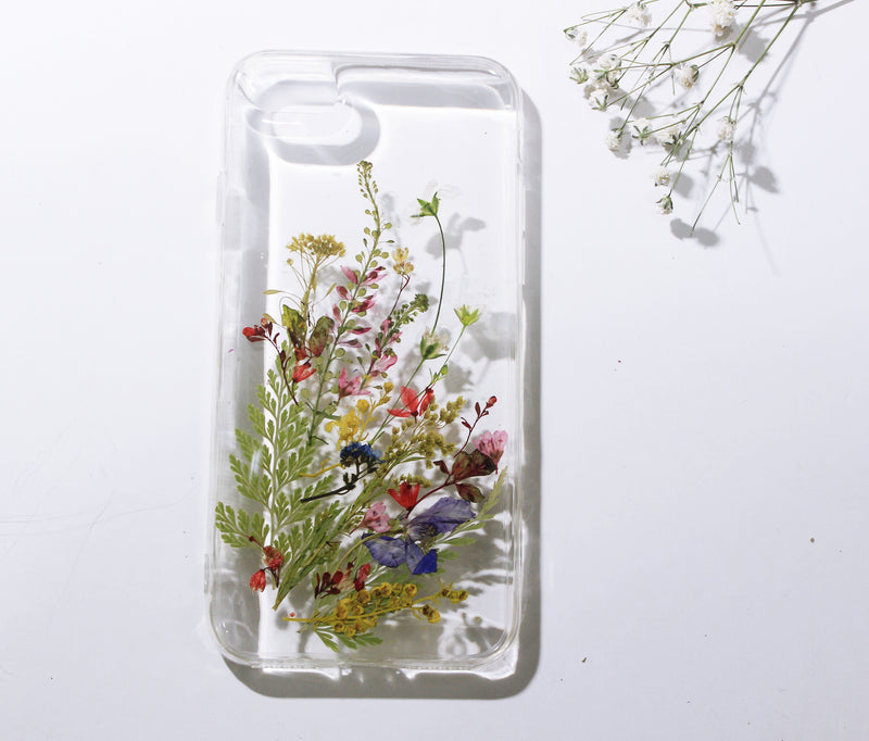 Pressed Flower Real Dried Floral Fern Phone Case