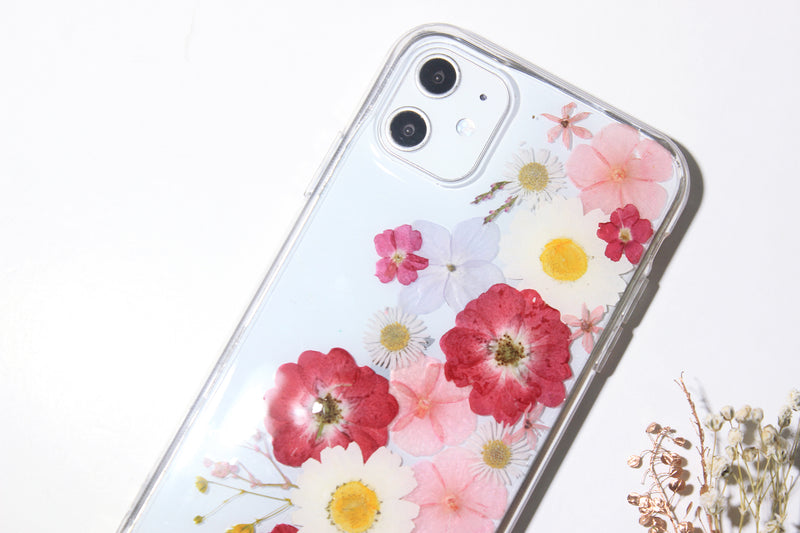 Pressed Real Dried Flower Daisy Phone Case