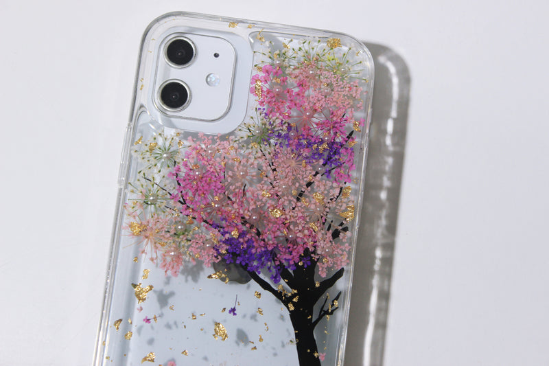 Pressed Real Dried Flower Tree Phone Case