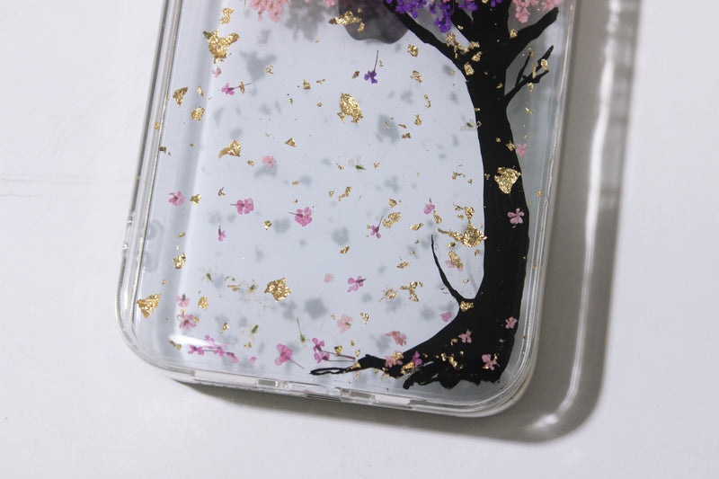 Pressed Real Dried Flower Tree Phone Case