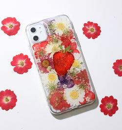 Pressed Flower Real Dried Floral Fruit Phone Case