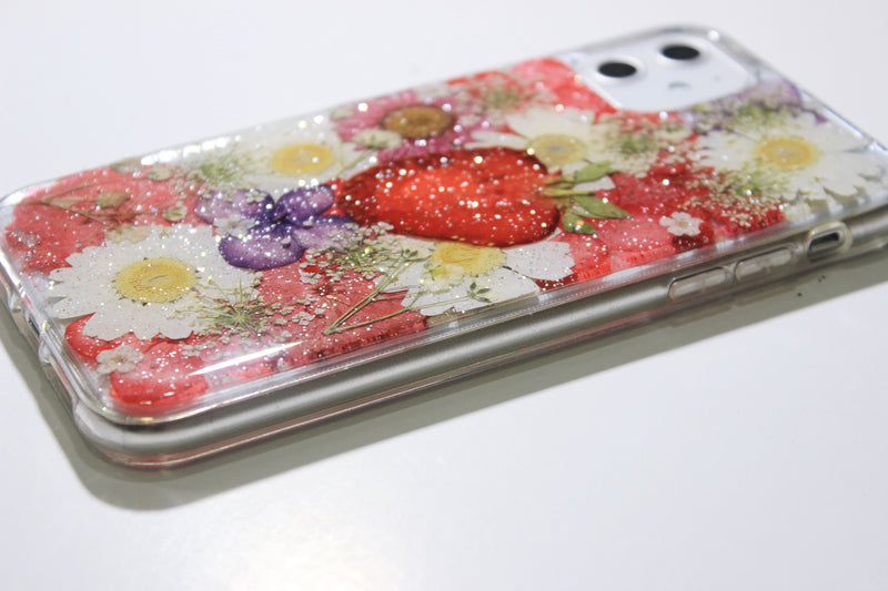 Pressed Flower Real Dried Floral Fruit Phone Case