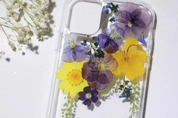 Pressed Flower Real Dried Floral Phone Case